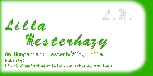 lilla mesterhazy business card